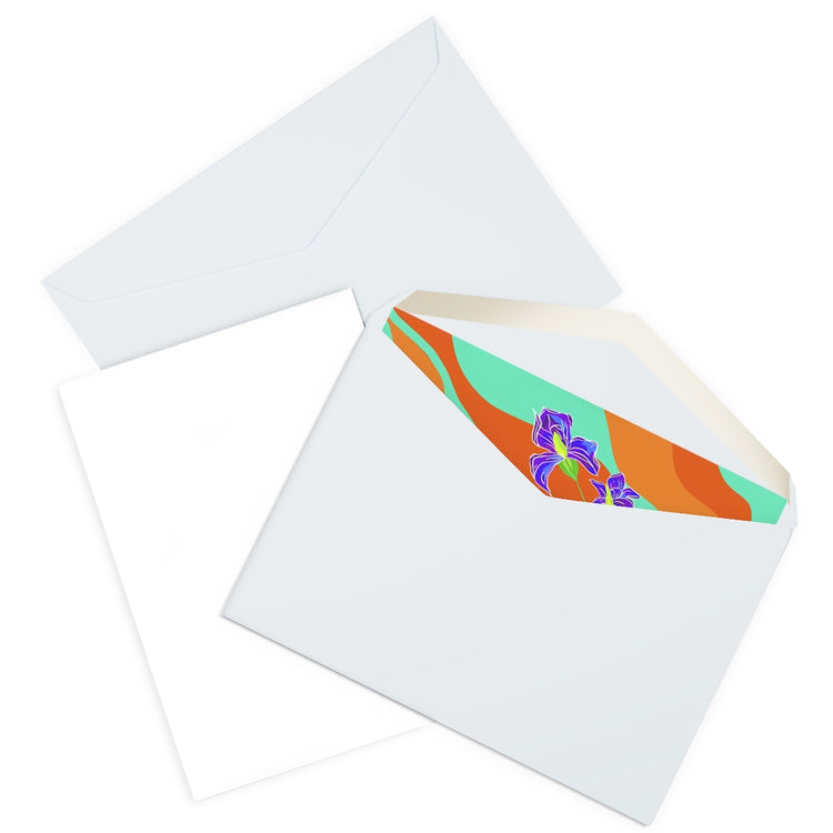 Groovy Iris Greeting Cards (5 Pack)