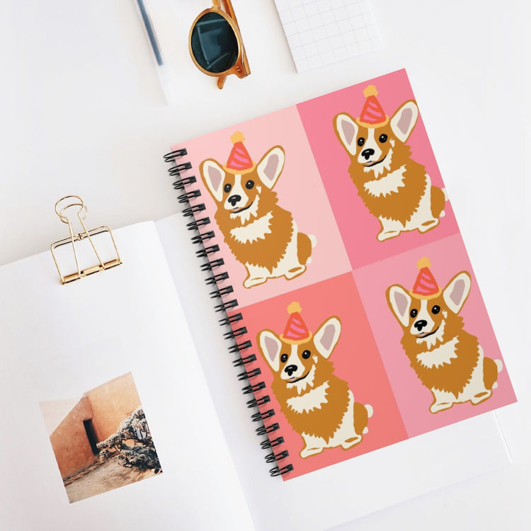 Four Corgs Spiral Notebook