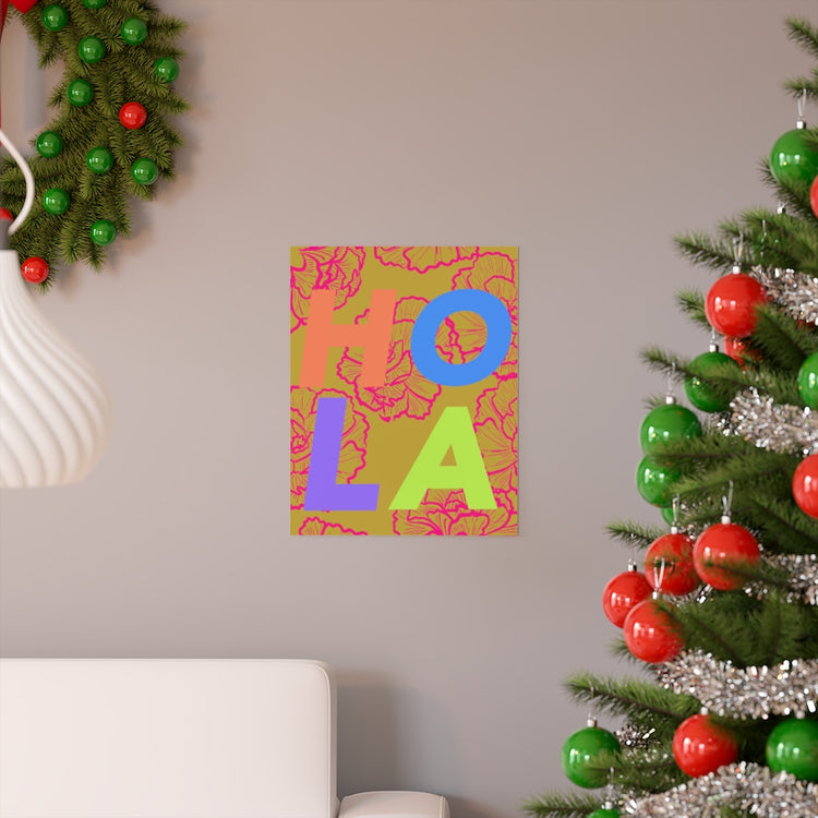 Hola vertical poster