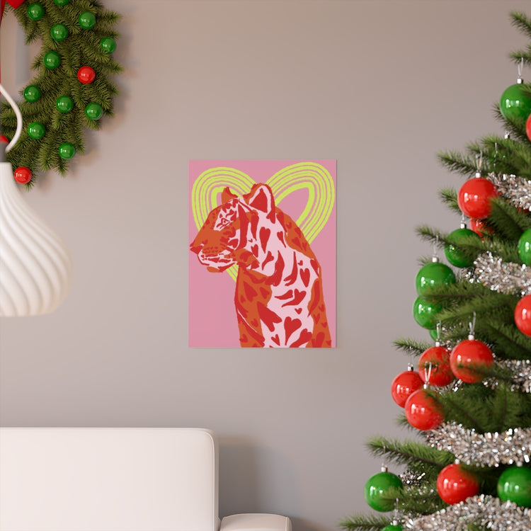 Lovey Tiger vertical poster