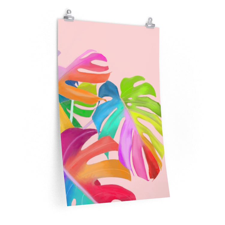 Magical Monstera vertical poster
