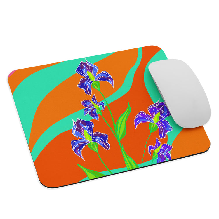 Groovy Iris Mouse pad