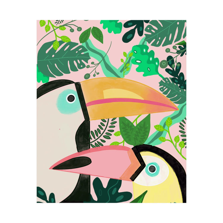 Two Toucan vertical poster