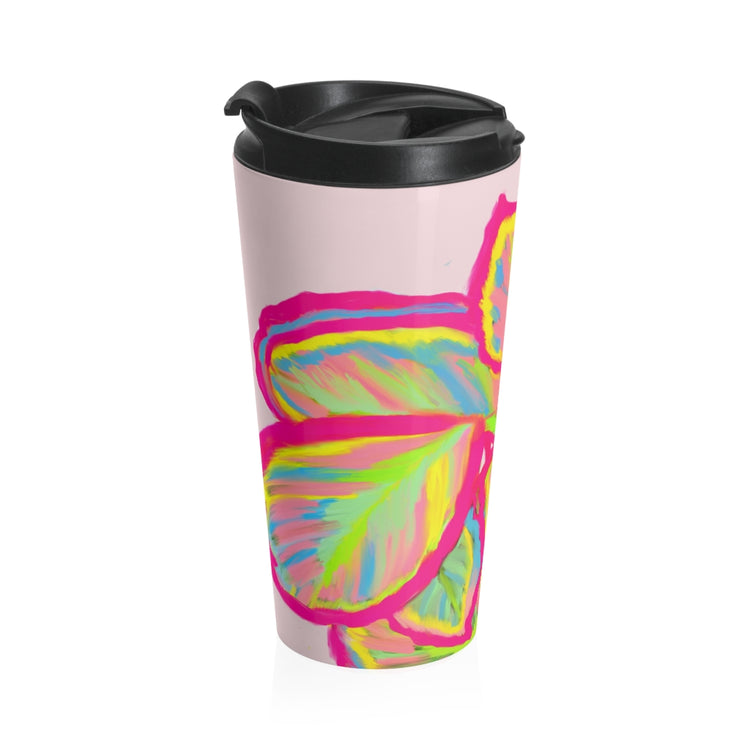 Colourful Calathea Stainless Steel Travel Mug