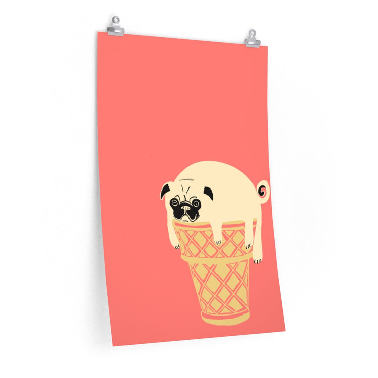 Pancakes and Ice Cream vertical poster