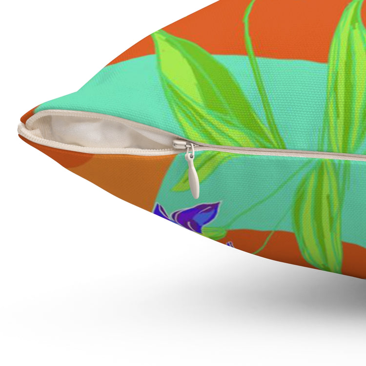 Groovy Iris Square Pillow