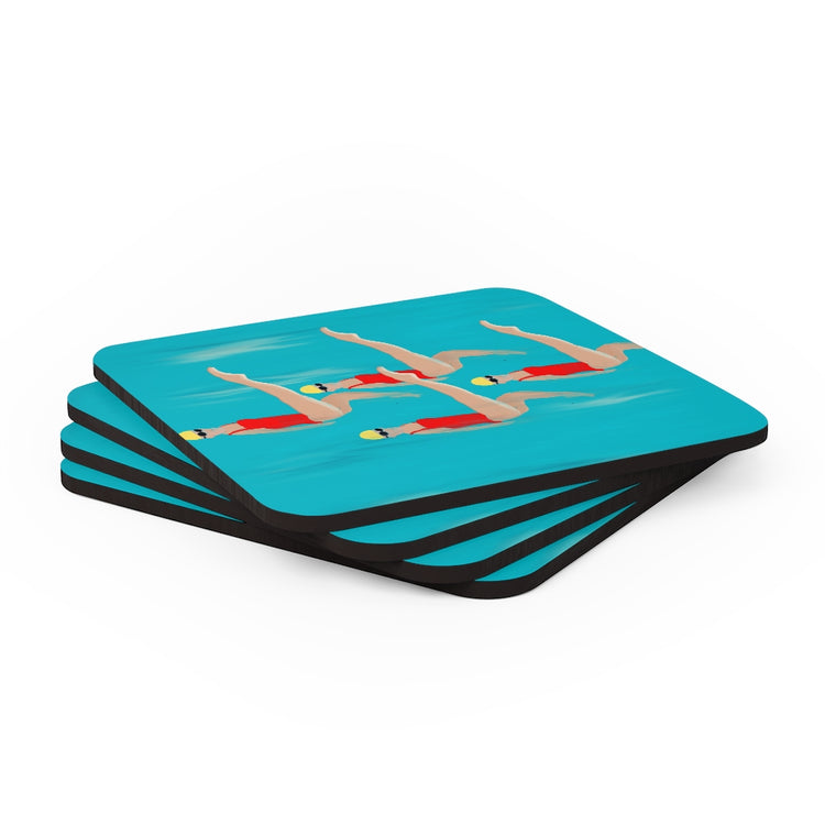 Synchronized Corkwood Coaster Set