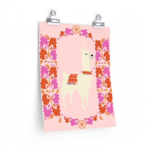 Lima Llama vertical poster