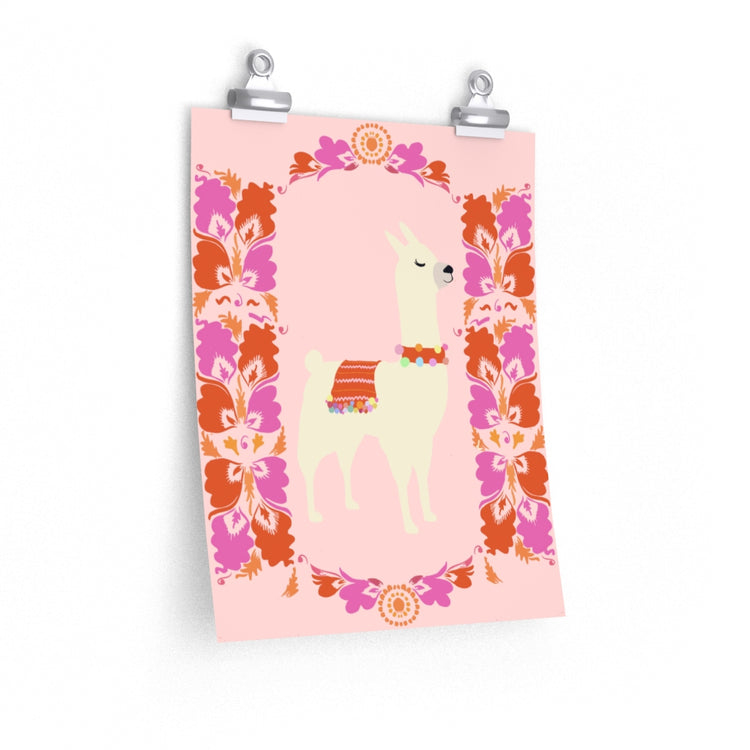 Lima Llama vertical poster