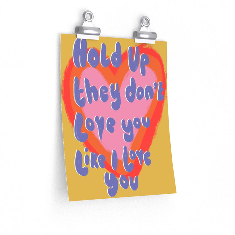 Hold Up vertical poster