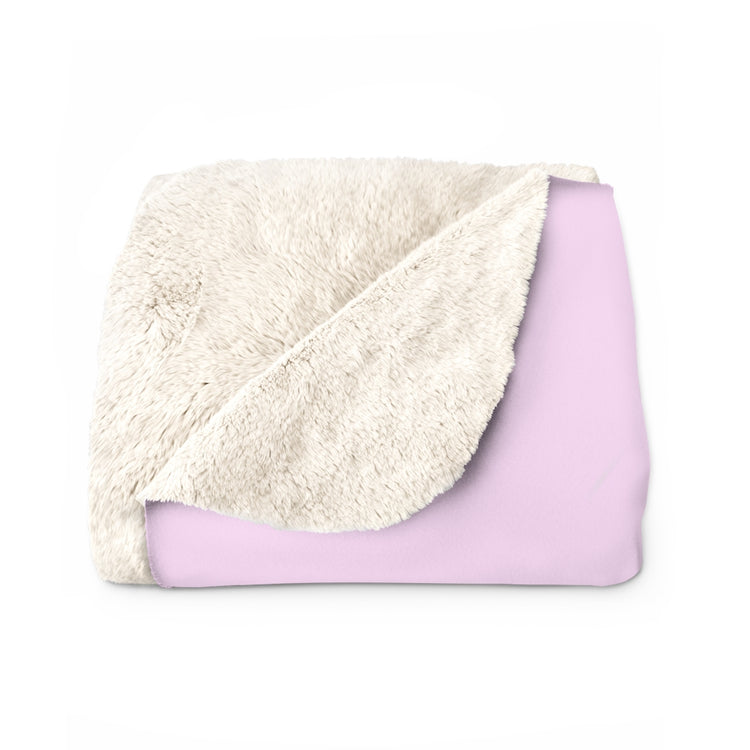 Pink Prickly Pear Sherpa Fleece Blanket