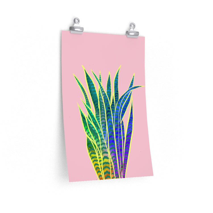 Sarah's Snake Plant vertical poster