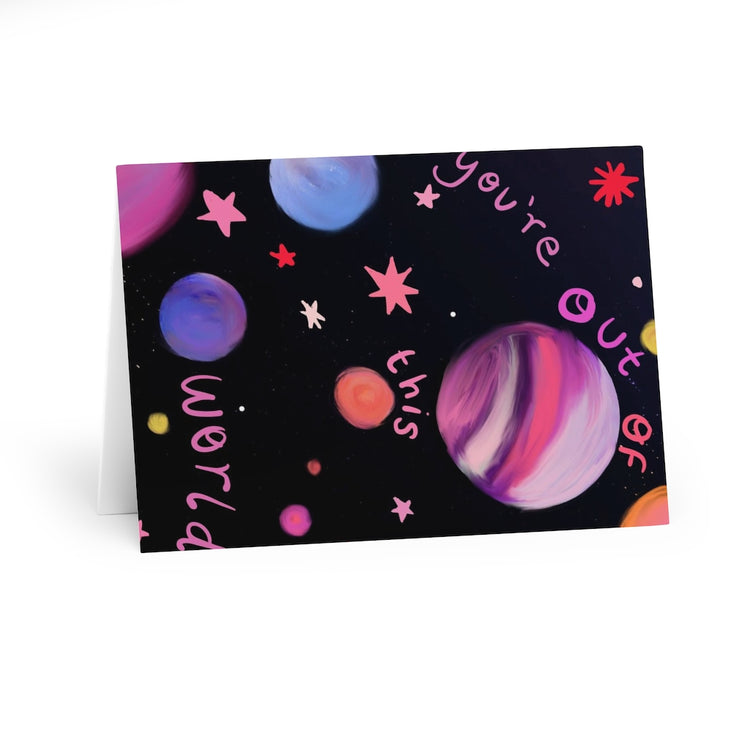 Out of this world Greeting Cards (5 Pack)