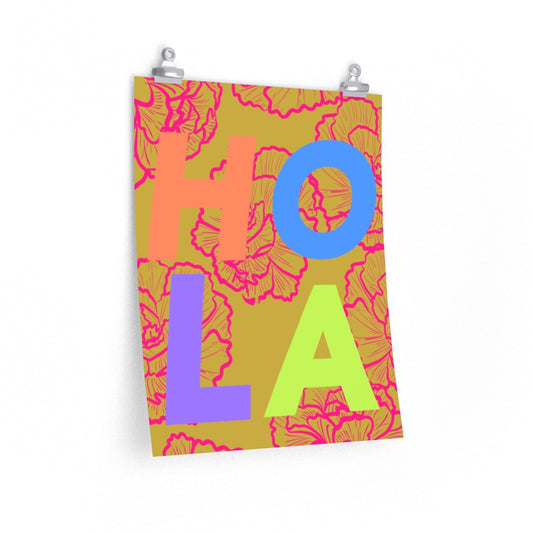 Hola vertical poster