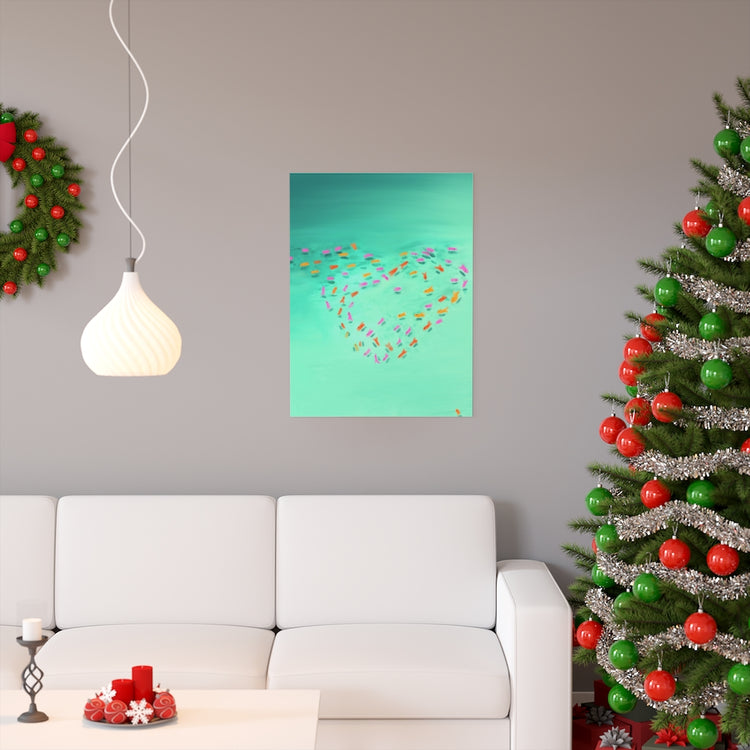 Fish Love vertical poster