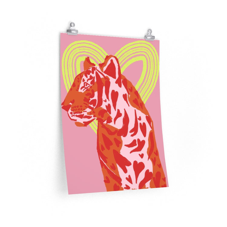 Lovey Tiger vertical poster
