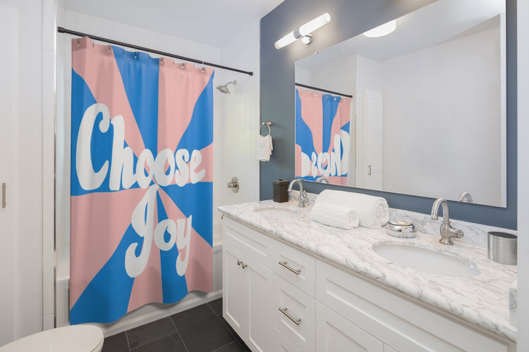 Choose Joy Shower Curtain