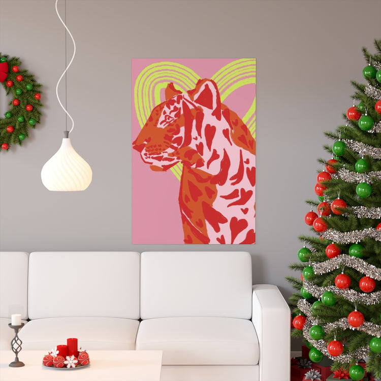 Lovey Tiger vertical poster