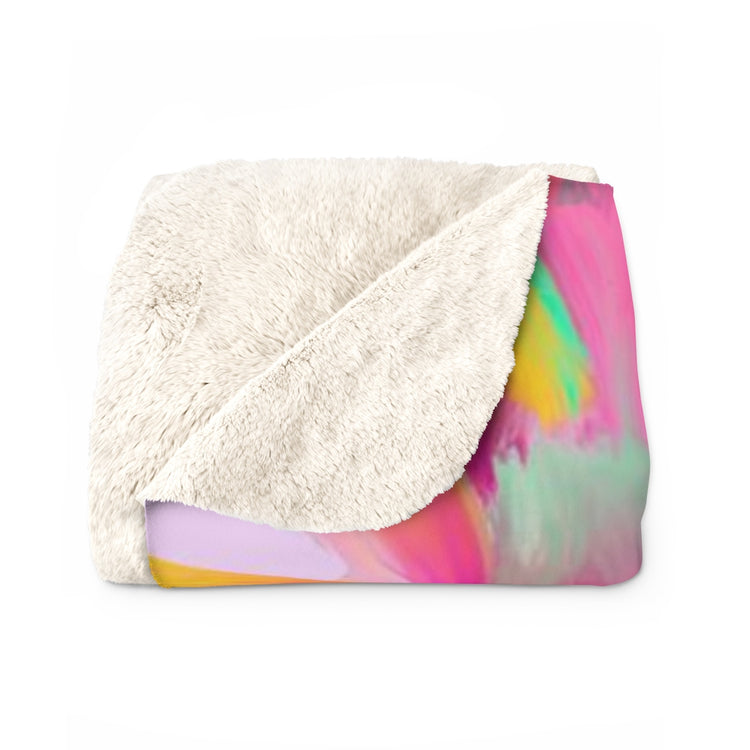 Mighty Magnolias Sherpa Fleece Blanket