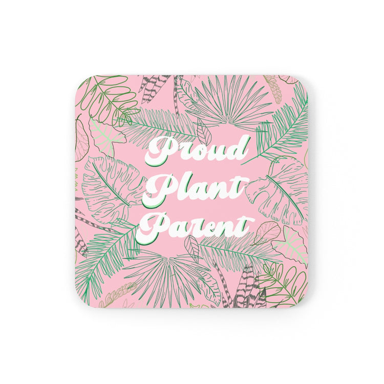 Proud Plant Parent Corkwood Coaster Set