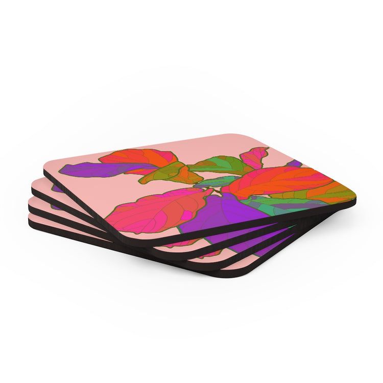 Funky Fiddle Corkwood Coaster Set