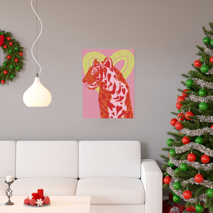 Lovey Tiger vertical poster
