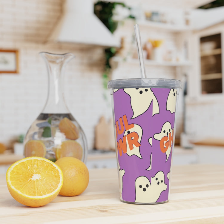 Ghoul PWR Plastic Tumbler with Straw