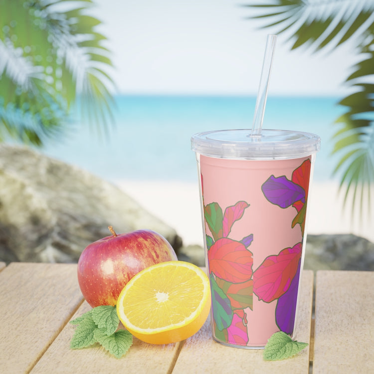 Funky Fiddle Plastic Tumbler with Straw