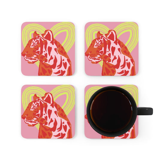 Lovey Tiger Coaster Set