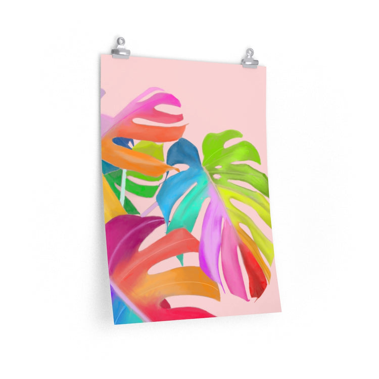 Magical Monstera vertical poster