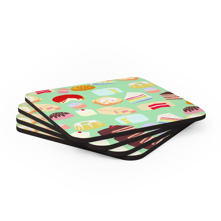 Cake For Days Corkwood Coaster Set