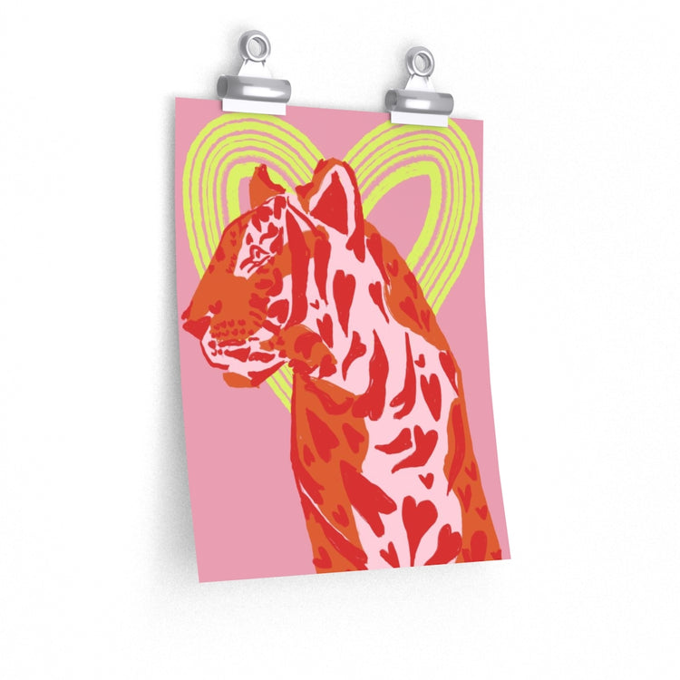 Lovey Tiger vertical poster