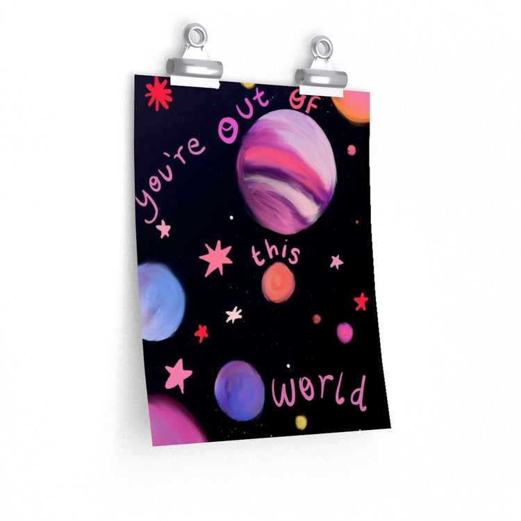 Out of this world vertical poster