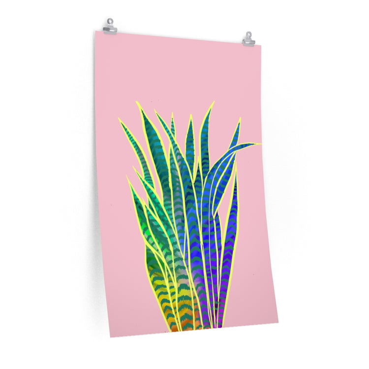 Sarah's Snake Plant vertical poster