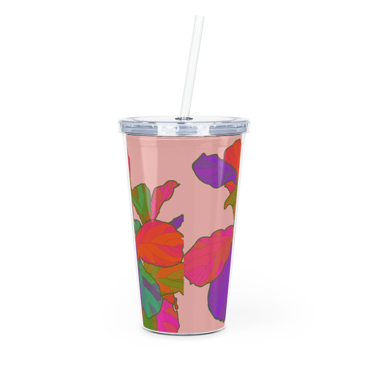 Funky Fiddle Plastic Tumbler with Straw