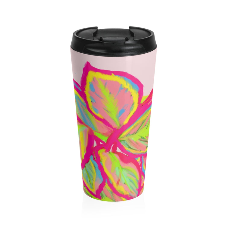 Colourful Calathea Stainless Steel Travel Mug