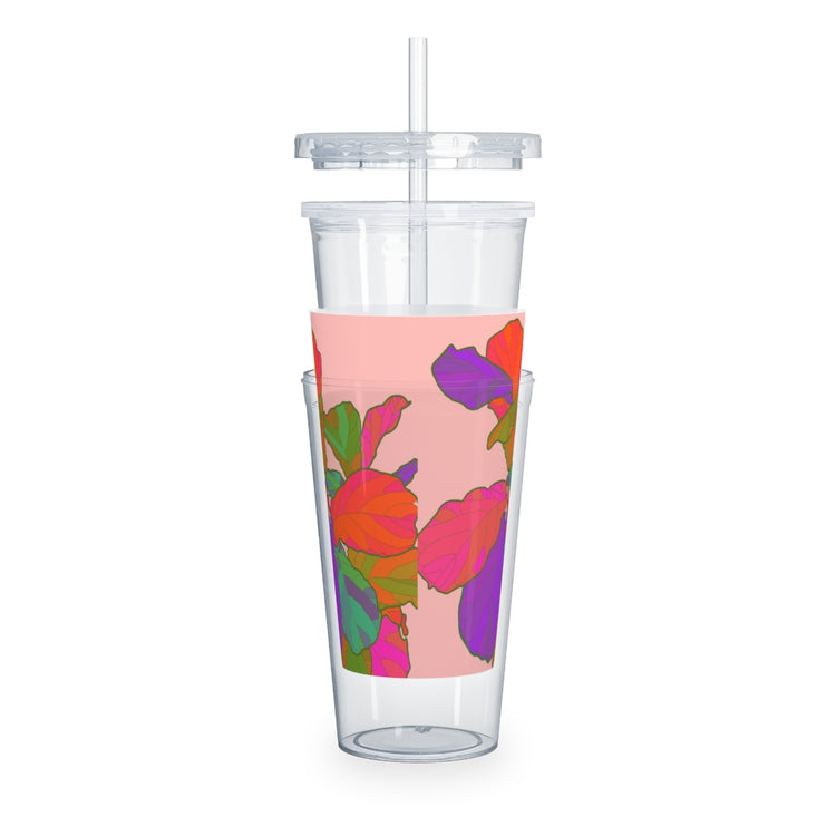 Funky Fiddle Plastic Tumbler with Straw