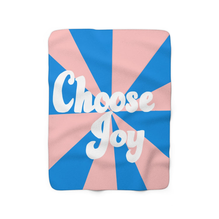 Choose Joy Sherpa Fleece Blanket