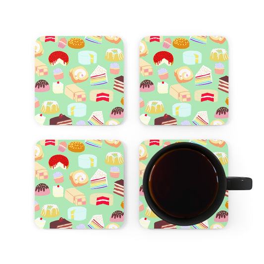 Cake For Days Corkwood Coaster Set