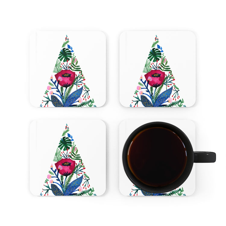 Inside the Mind of a Botanist Corkwood Coaster Set