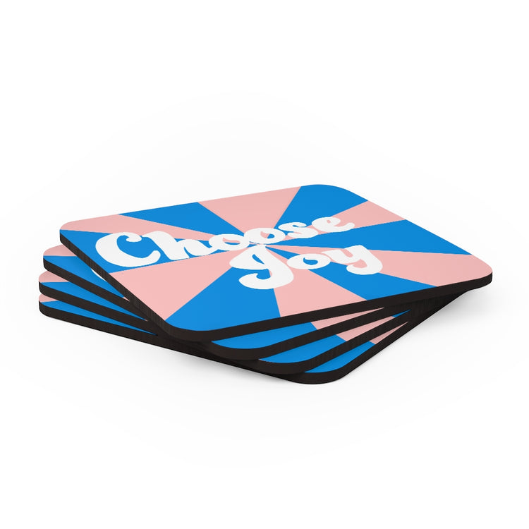 Choose Joy Corkwood Coaster Set