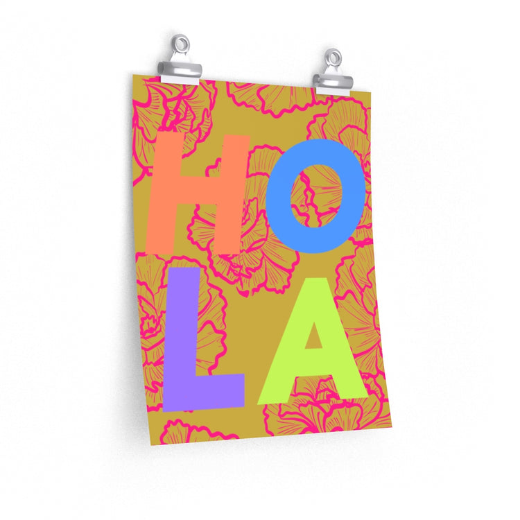 Hola vertical poster
