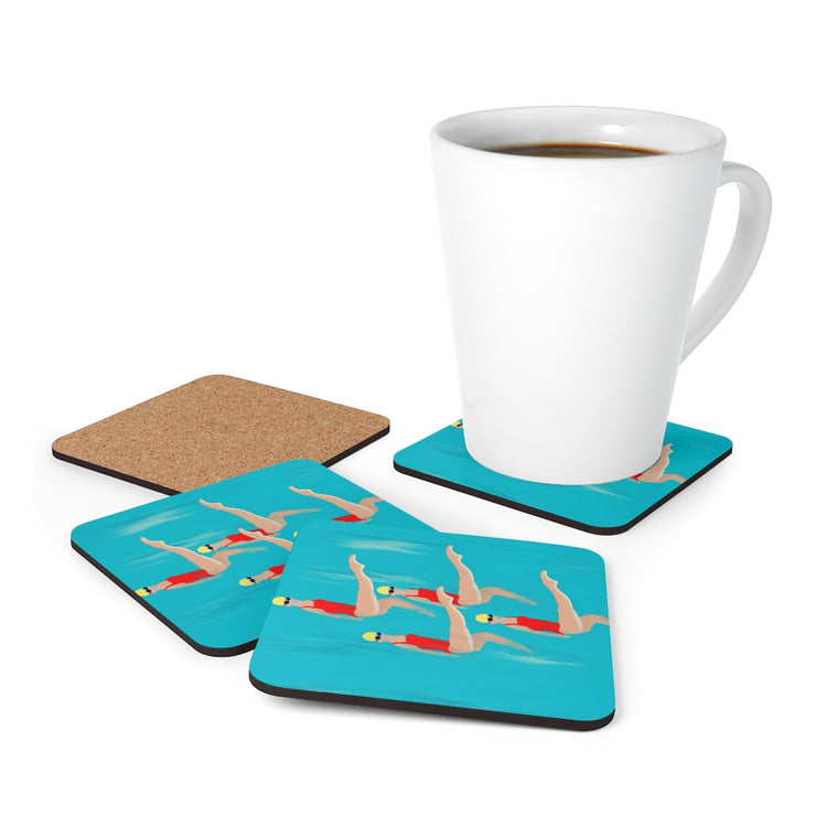 Synchronized Corkwood Coaster Set