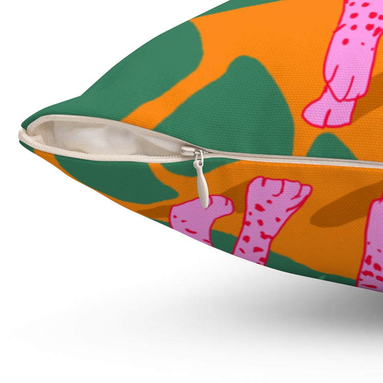 A Quick Cheetah Square Pillow
