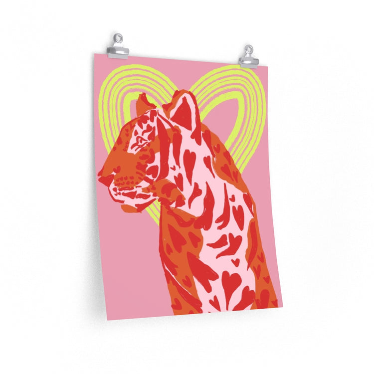Lovey Tiger vertical poster