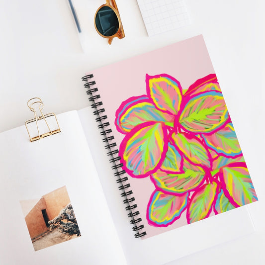 Colourful Calathea Spiral Notebook