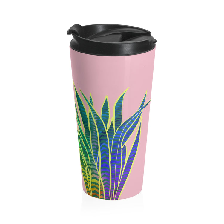 Sarah's Snake Plant Stainless Steel Travel Mug