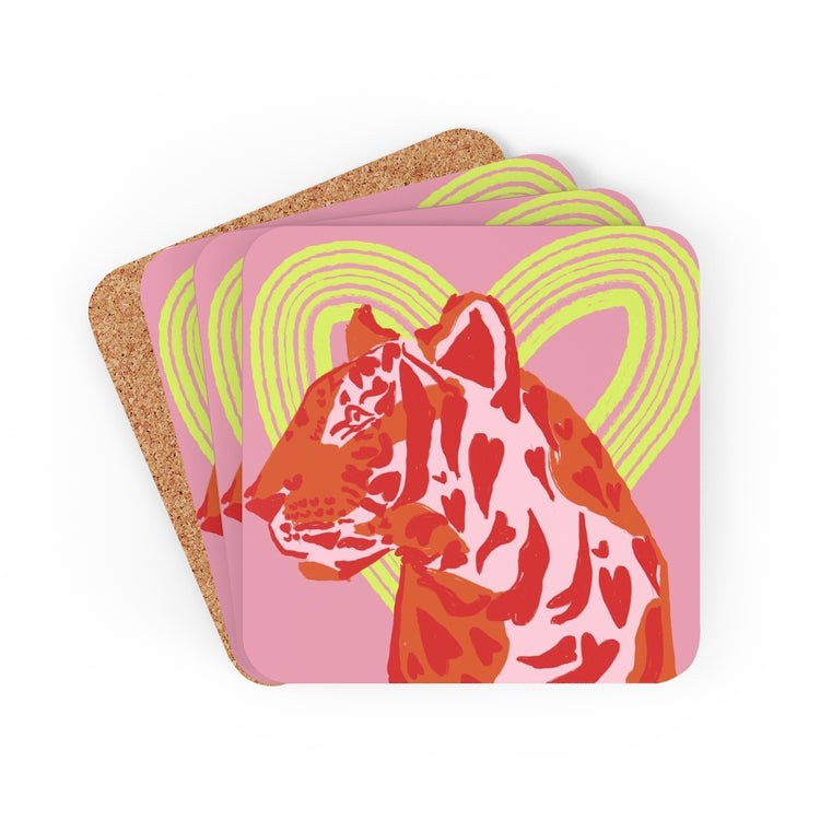 Lovey Tiger Coaster Set