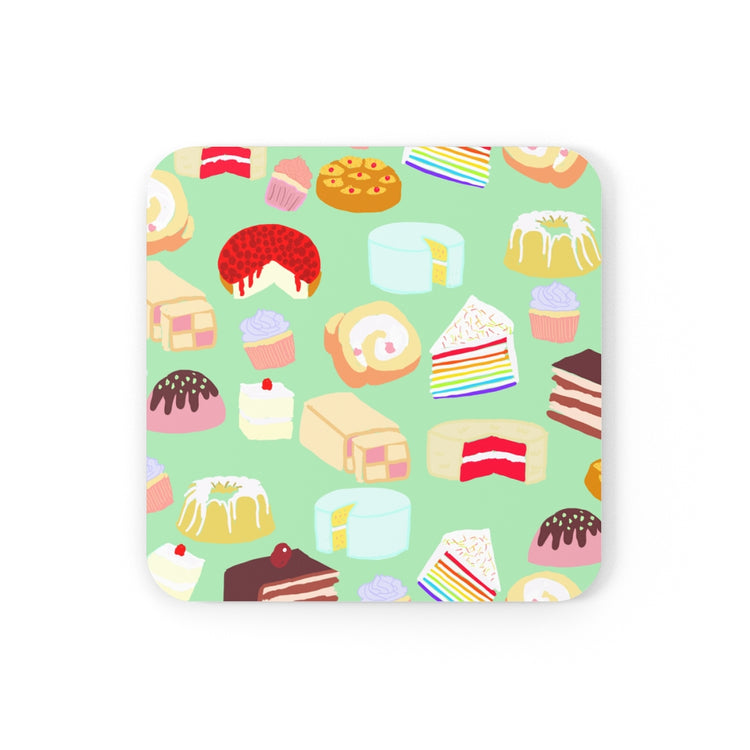 Cake For Days Corkwood Coaster Set