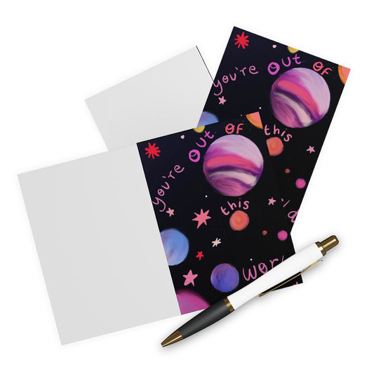 Out of this world Greeting Cards (5 Pack)